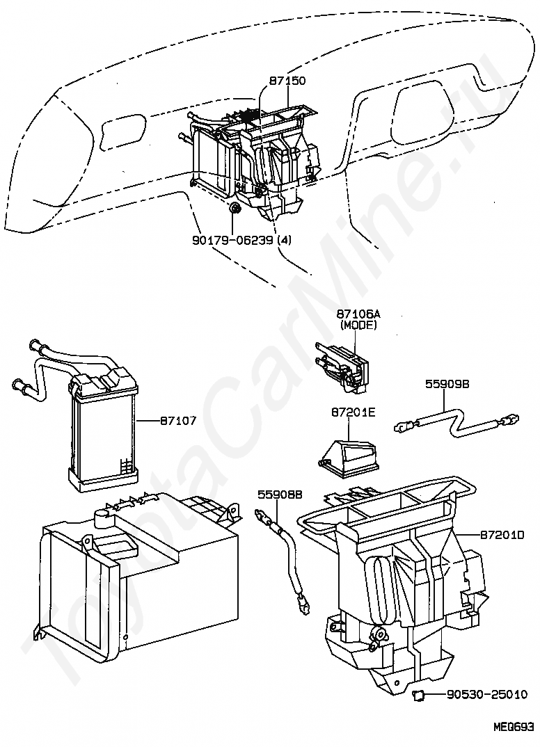 Схема печки тойота. Тойота ками схема печки. Система отопления Камри 30. Тойота Камри схема отопителя. Система отопления Тойота Камри.