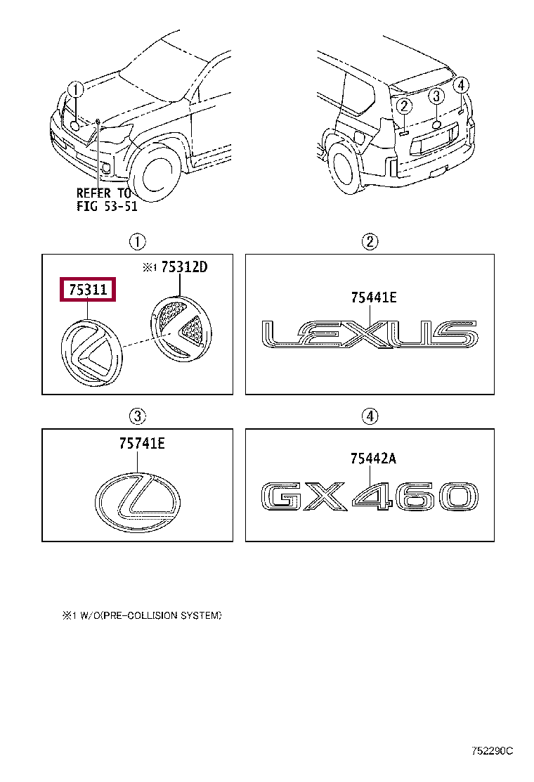 Запчасти Тойота: Эмблема решетки радиатора (5314160090)