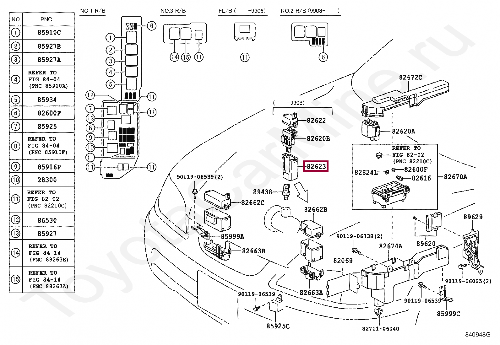 Схема бензонасоса тойота. Схема реле Toyota Mark 2 Куалис.